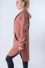 Вълнено Палтенце/Худи -6988 беж