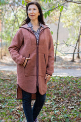 Вълнено Палтенце/Худи -6988 беж