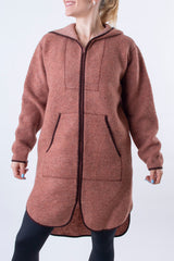 Вълнено Палтенце/Худи -6988 беж