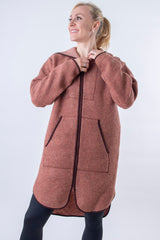 Вълнено Палтенце/Худи -6988 беж