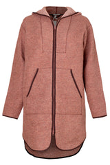 Вълнено Палтенце/Худи -6988 беж
