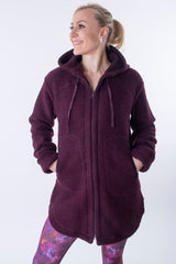 Спортно Вълнено Палтенце - 7877 plum