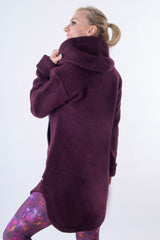 Спортно Вълнено Палтенце - 7877 plum