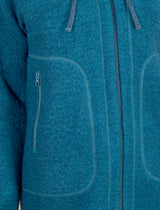 Спортно Вълнено Палтенце - 7877 петрол