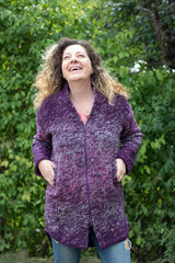 Вълнена жилетка - 8866 лила