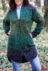 Вълнена жилетка - 8866 зелено