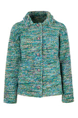 Вълнено палтенце тип сако - 8868 зелено