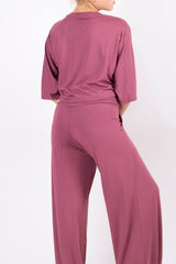 Кроп блуза с връзки - Мистична роза