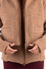 Комплект Късо яке + Елек - Нежен Беж