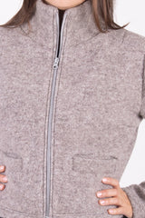 Късо яке от ВЪЛНА - Светло сиво