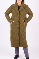 ВЪЛНЕНО ПАЛТО Нона - Зелено