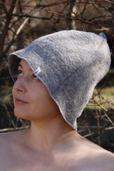 Шапка за сауна Basic- Светло сива