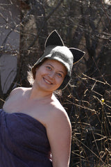 Шапка за сауна Fox - Светло сива