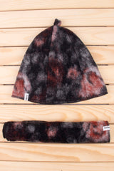 Комплект за сауна- Шапка, Постелка, Чантичка – Рози