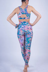 Сет Abstract Pastel - клин, бюстие, топ + Скрънчи ПОДАРЪК