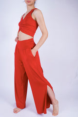 Йога шалвар NOVA – Червен оранж