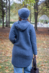 Вълнена шапка PONY - синьо