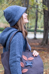 Вълнена шапка PONY - синьо