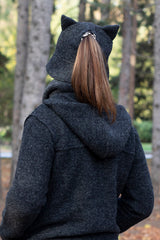 Вълнена шапка PURR - антрацит