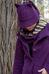 Вълнена шапка PURR - лила