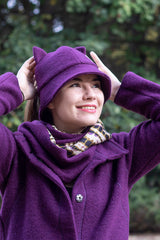 Вълнена шапка PURR - лила
