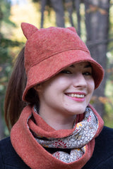 Вълнена шапка PURR - оранж