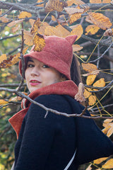 Вълнена шапка PURR - оранж