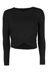 Блуза Navi Crop - Черна