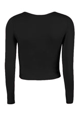 Блуза Navi Crop - Черна