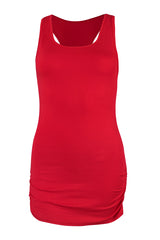 Дълъг топ с набори - Червен