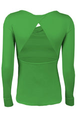 Сет Дара ЗЕЛЕН - Клин с джобове, Бюстие и Блуза с гол гръб + Раничка ПОДАРЪК