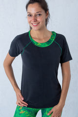 Тениска Viea - Модал и Зелено