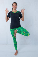 Тениска Viea - Модал и Зелено