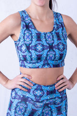 Бюстие Калейдоскоп Синьо