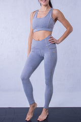 Клин с джобове Сиво и Златно