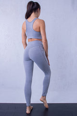 Клин с джобове Сиво и Златно