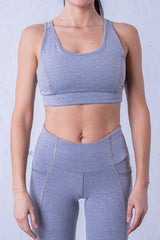 Бюстие Сиво и Златно