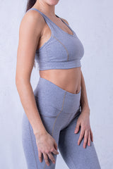 Бюстие Сиво и Златно