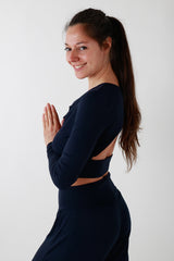 Блуза Dara, с гол гръб