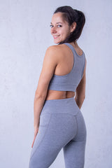 Бюстие Сиво и Златно