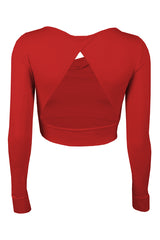 Блуза Dara, с гол гръб - ЧЕРВЕНА