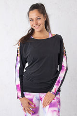 Блуза с дълги ръкави Vibes - Лила