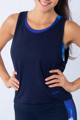 Индиго сет - Клин с джоб, Бюстие, Топ Viea + раничка ПОДАРЪК