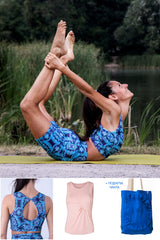 Летен сет Калейдоскоп - Къс Клин, Бюстие, Топ+ ЧАНТА ПОДАРЪК !