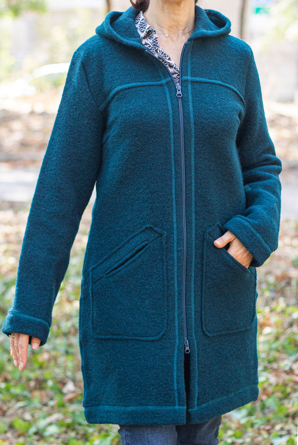 Вълнено Палтенце -3770 петрол