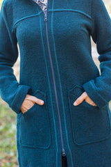 Вълнено Палтенце -3770 петрол