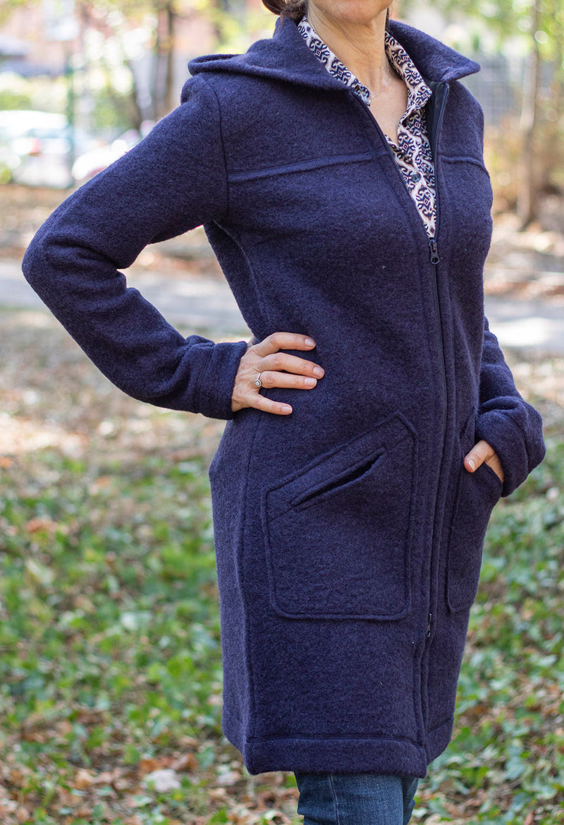 Вълнено Палтенце -3770 лила