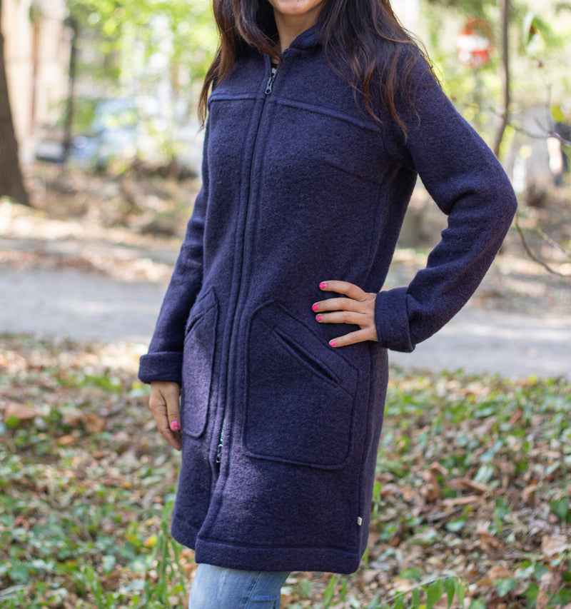 Вълнено Палтенце -3770 лила