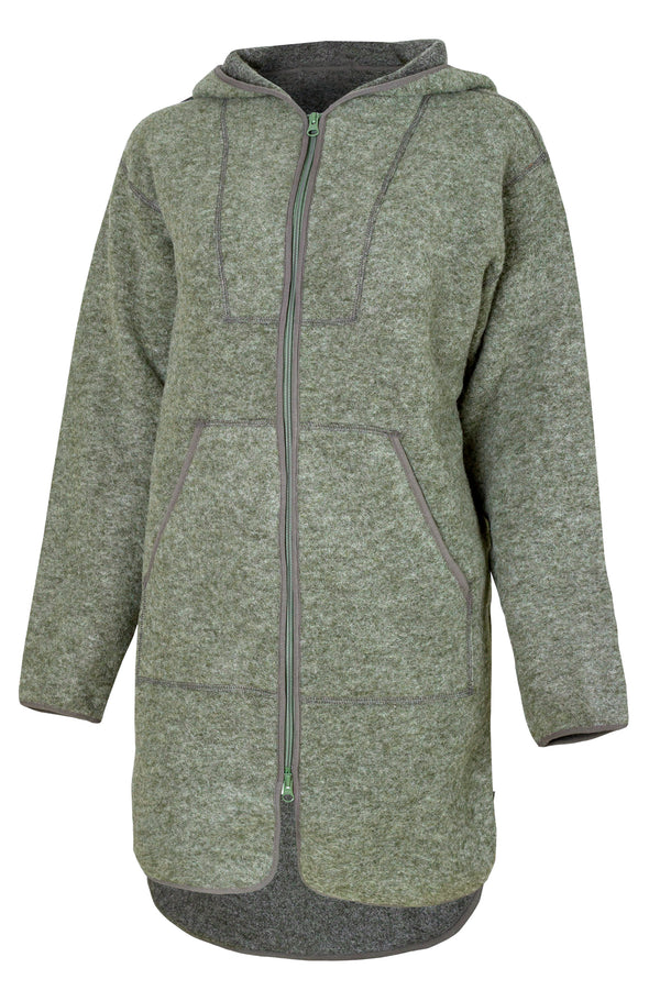 Вълнено Палтенце/Худи -6988 зелено