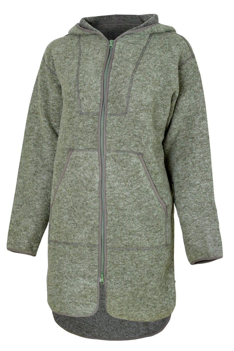 Вълнено Палтенце/Худи -6988 зелено